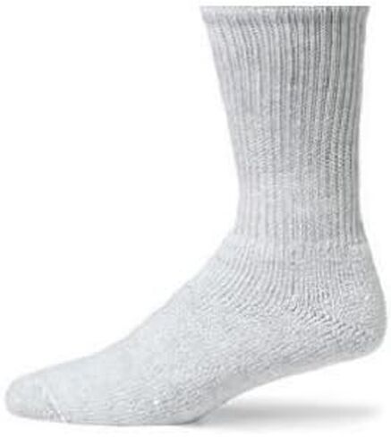 New Railroad Sock Men's Cotton Cushioned Crew Socks 6 Pack Gray 6072 in Saudi Arabia