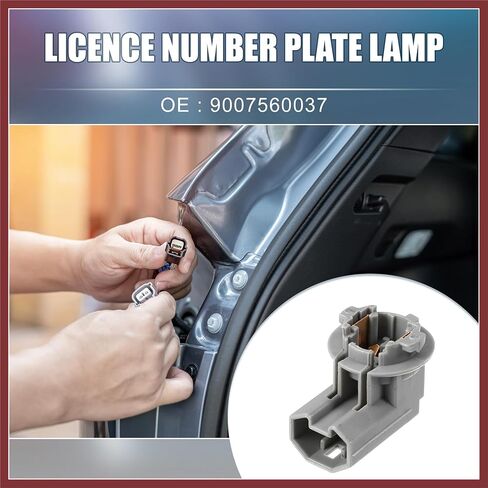 License Number Plate Lamp Light Socket Number Plate Lamp Light Socket for Lexus RX350 2004-2010 Plastic Gray Replace Parts in Saudi Arabia