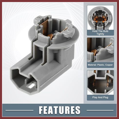 License Number Plate Lamp Light Socket Number Plate Lamp Light Socket for Lexus RX350 2004-2010 Plastic Gray Replace Parts in Saudi Arabia