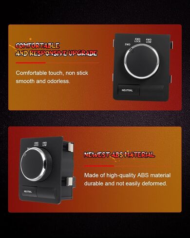 CCIYU 4wd Selector Switch Fit 2010 for Dodge Ram 1500 2011-2012 for Ram 1500 2500 3500 4500 5500 4WD Transfer Case Switch 4x4 Wheel Drive Button 4602973AC 4602973AA 4602973AB 602973AB 1S15812 in Saudi Arabia