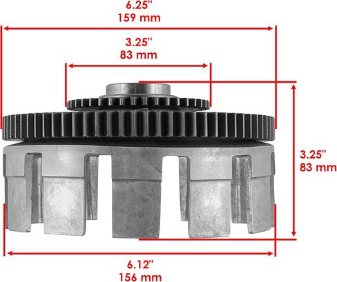 Caltric Clutch Basket w/Friction & Steel Plate Compatible with Yamaha Raptor 700 YFM700 2006-2022 in Saudi Arabia