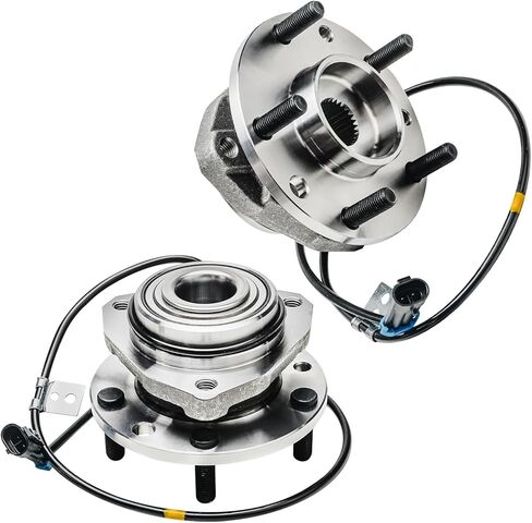 Detroit Axle - 4WD Front Wheel Hubs for Chevy S10 Blazer GMC Sonoma Jimmy Oldsmobile Bravada Isuzu Hombre Wheel Wheel and Hubs Assembly Set ، Pair Hubs Present in Saudi Arabia