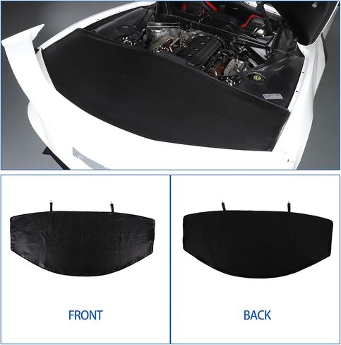 Rear Trunk Cover Compatible with Chevrolet Corvette C8 Stingray 2020-2024, Leather Rear Trunk Security Cover Shielding Shade Protection Accessories in Saudi Arabia