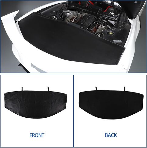 Rear Trunk Cover Compatible with Chevrolet Corvette C8 Stingray 2020-2024, Leather Rear Trunk Security Cover Shielding Shade Protection Accessories in Kuwait
