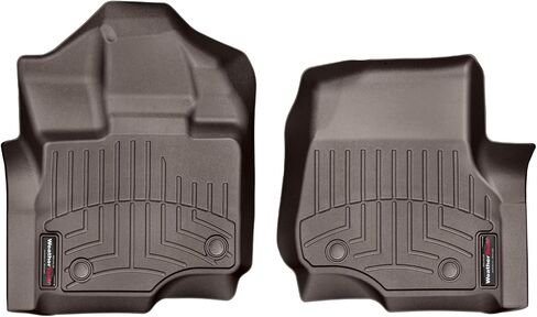 Weathertech مخصص FILLONERS FORLORS FOR FORD F-150 ، F-150 RAPTOR ، F-150 Lightning-1st Row (446971) ، Black in Kuwait