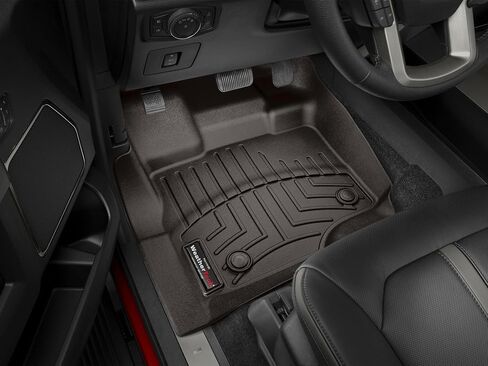 Weathertech مخصص FILLONERS FORLORS FOR FORD F-150 ، F-150 RAPTOR ، F-150 Lightning-1st Row (446971) ، Black in Kuwait