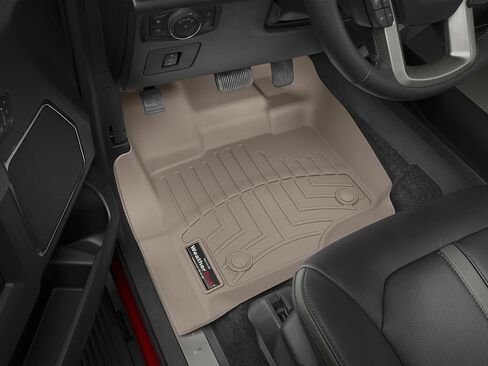 Weathertech مخصص FILLONERS FORLORS FOR FORD F-150 ، F-150 RAPTOR ، F-150 Lightning-1st Row (446971) ، Black in Kuwait