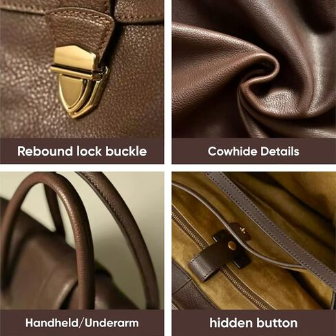 Genuine Leather Large Tote Bag for Women - Lightweight Commuter Purse | Stylish Work Handbag​ in Saudi Arabia
