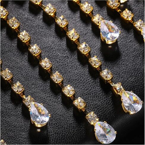 Sexy Gold Rhinestone Leg Body Jewelry,Bikini Elastic Leg Thigh Chain Multi-layered Silver Crystal Tassel Thigh Chain Festival Nightout Body Accessory Jewelry for Women in Saudi Arabia