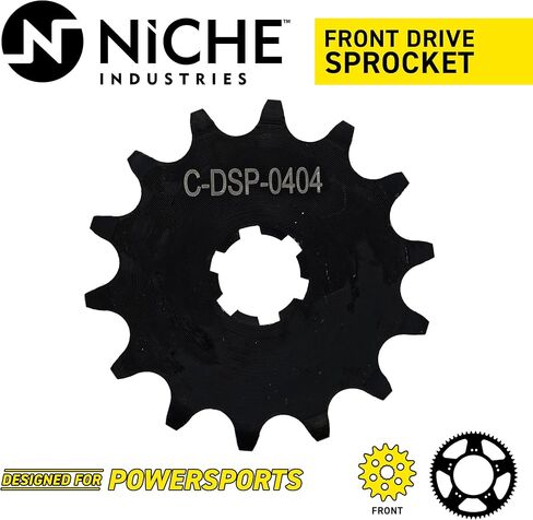 Niche 420 Pitch 14 Satect Pront Drive Sprocket for Kawasaki Z125 Pro 13144-0072 in Saudi Arabia