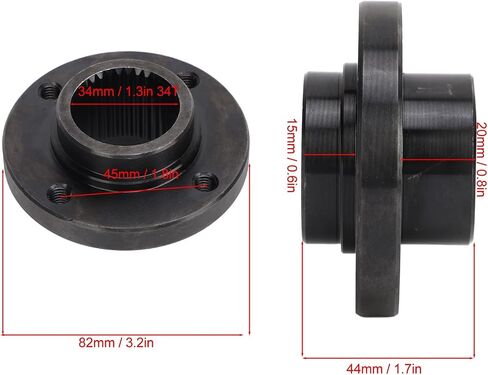 Tbest REAR AXLE SPROCKET HUB 34T 4 BOLTS STEEL ALLOY BRAKE DISC SPROCKET MOUNT ATV GO KART QUAD BIKE, Tbestfmsad8xzu5 in Saudi Arabia