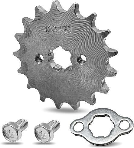 Motorcycle 428 17T 17mm Front Engine Drive Sprocket Compatible with 140cc 160cc 50cc 70cc 110cc 125cc Dirt Bike ATVs Go Kart Minibikes in Saudi Arabia