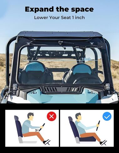 Kemimoto 1 Pack UTV LOWS STAIL Accessories Strice Steel Lower Past Base Prace متوافق مع RZR 800 900 S 1000 XP Turbo S ، RS1 ، محول قاعدة المقعد العام المزيد من الغرفة in Saudi Arabia