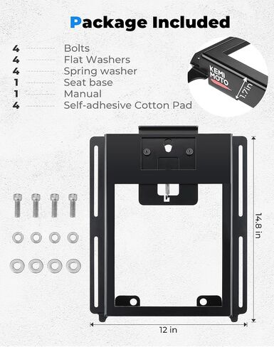Kemimoto 1 Pack UTV LOWS STAIL Accessories Strice Steel Lower Past Base Prace متوافق مع RZR 800 900 S 1000 XP Turbo S ، RS1 ، محول قاعدة المقعد العام المزيد من الغرفة in Saudi Arabia