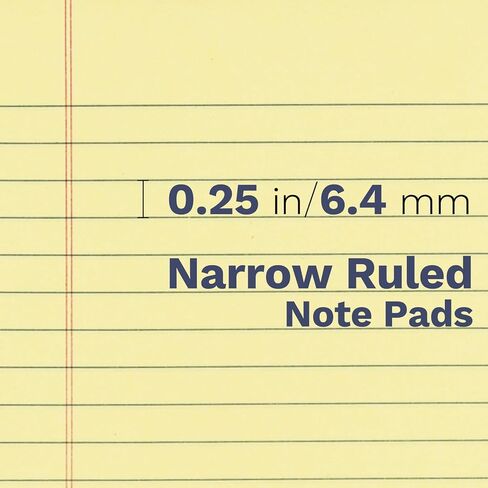 Goefun Note Pads 5x8 12 PCS, Small Legal Pads 5x8 White College Ruled for Work, Perforated White Legal Notepads Lined Paper - 30 Sheets Per Notepad in Kuwait