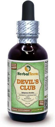 Devil's Club (Oplopanax Horridus) Glycerite, Organic Dried Root Bark Alcohol-Free Liquid Extract 2 oz in Saudi Arabia