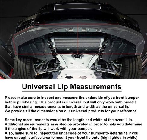 Winglets على طراز Ikon متوافق مع المركبات الشاملة ، Black Pu Front Lip Finish und in Saudi Arabia