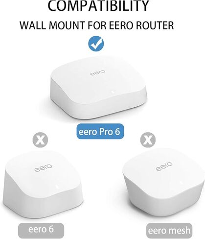 Huafly Wall Mount Bracket for eero Max 7 WiFi, Effortless Installation No Messy Wires Space Saving, Strong ABS Holder, Cable Management at Home & Office in Kuwait