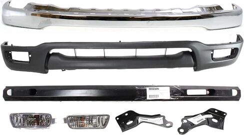 مجموعة Garage-Pro Pumper Toyota Tacoma 2001-2004 Front 4WD RWD Chrome Steel تستبدل # 52101AD030 TO1002174 52142AD020 TO1066134 52141AD02020202134 52131AD010 TO1006184 8152004080 to in Saudi Arabia