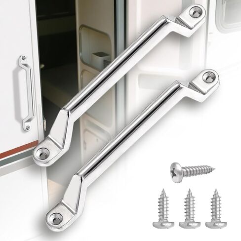 2 حزمة RV Door Handle - متينة 304 مقبض الاستيلاء المعدني من الفولاذ المقاوم للصدأ ل RV/Camper/Trailer/Motor Home/Boat/Yacht/Automotiv in Kuwait