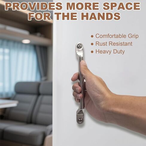 2 حزمة RV Door Handle - متينة 304 مقبض الاستيلاء المعدني من الفولاذ المقاوم للصدأ ل RV/Camper/Trailer/Motor Home/Boat/Yacht/Automotiv in Kuwait