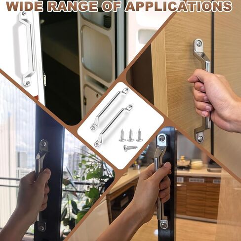 2 حزمة RV Door Handle - متينة 304 مقبض الاستيلاء المعدني من الفولاذ المقاوم للصدأ ل RV/Camper/Trailer/Motor Home/Boat/Yacht/Automotiv in Kuwait
