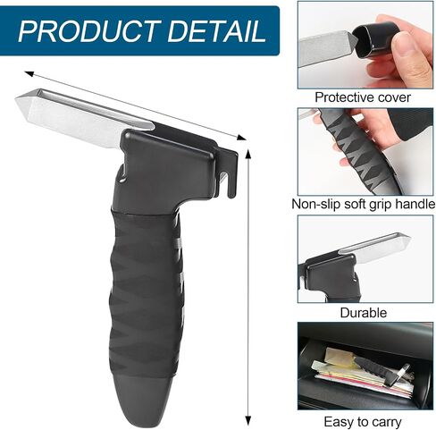 ZWIN Car Handle Assist for Elderly Car Door Handle,2 PCS Car Door Handle for Elderly Car Door Latch Handle,Car Armrest Portable Handle with Window Breaker for Elderly,Pregnant,Disabled in Saudi Arabia