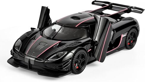 سيارات لعبة 1/32 مقياس Koenigsegg سيارات واحدة من Diecast ، ونماذج السيارات مع الصوت الخفيف والانسحاب ، هدايا عيد ميلاد السيارات للأولاد والأصدقاء (الفضي) in Kuwait