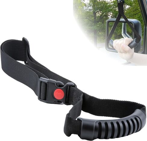 2 PCS CAR CAR TELLANDLES ، مساعدة مقبض السيارات ، مقبض السلامة في مقبض السلامة ، شريط الاستيلاء على المركبات المحمولة للشاحنات ، سيارات الدفع الرباعي ، سيارات الجيب ، الشاحنات ، السيارات و ATVS (أسود) in Saudi Arabia