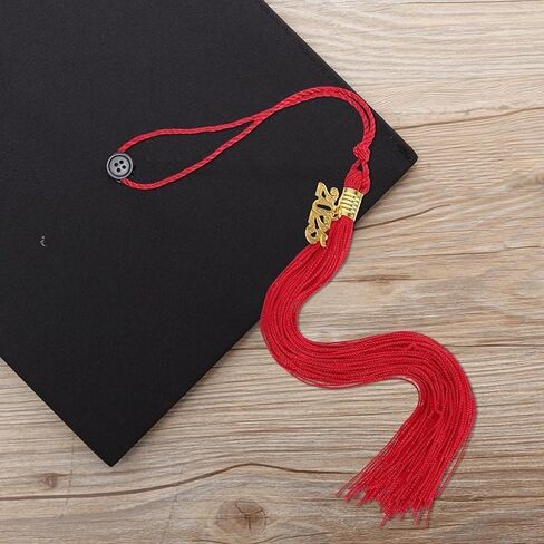 12Pcs 2025Graduation Cap Tassel,Graduation Party Decoration,Party Graduation Gold Tassels,broochAcademicGraduation CeremoniesMulti-Color Tassel Charm (red) in Saudi Arabia