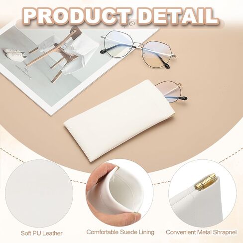 PATIKIL SPUSE TOP SUNGLASS POUCH ، PU LOUNE SONEY EYEGLASS POUCH POCKER POCTERS POCKERCSES POUCH (2 SET) in Saudi Arabia