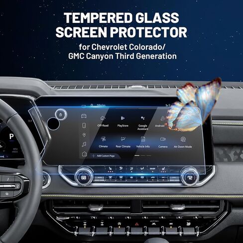 FIILINES Screen Protector for 2025 2024 Chevrolet Chevy Trax, 11 Inch Navigation & 8 Inch Dashboard Touchscreen 9H Tempered Glass Screen Protector Anti-Glare Shatterproof 2 Pack in Kuwait