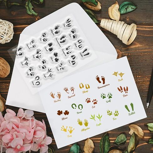 CHGCRAFT Vintage Bookmarks Silicone Clear Stamps Transparent Stamp for DIY Scrapbooking Photo Album Decorative Cards Making Stamps for Holiday Card Making Album Crafts in Saudi Arabia