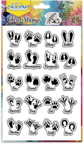 CHGCRAFT Vintage Bookmarks Silicone Clear Stamps Transparent Stamp for DIY Scrapbooking Photo Album Decorative Cards Making Stamps for Holiday Card Making Album Crafts in Saudi Arabia