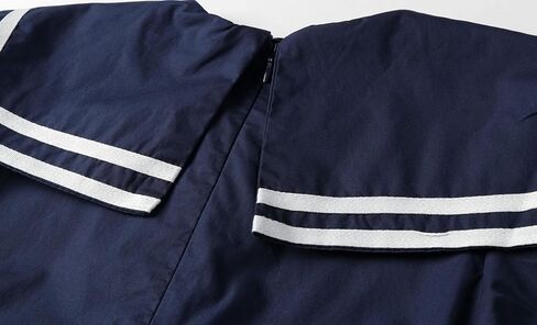 Littlespring Girls Short Sleeve Dressy Gretic Nautical Dress مع طوق Navy Sleek in Saudi Arabia