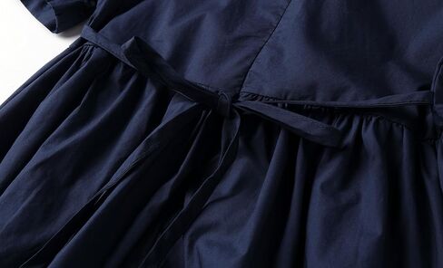 Littlespring Girls Short Sleeve Dressy Gretic Nautical Dress مع طوق Navy Sleek in Saudi Arabia