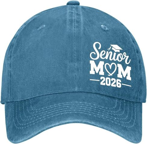 Senior Mom Class of 2026 Proud Hat for Men Vintage Washed Distressed Baseball Caps Golf caps for Mom in Saudi Arabia