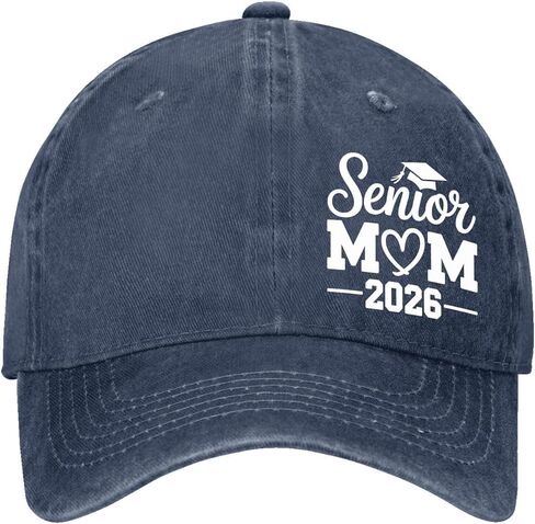 Senior Mom Class of 2026 Proud Hat for Men Vintage Washed Distressed Baseball Caps Golf caps for Mom in Saudi Arabia