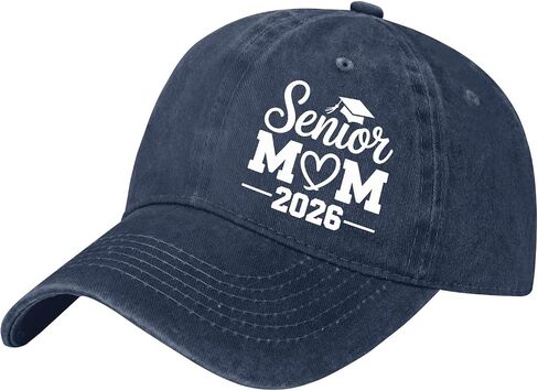 Senior Mom Class of 2026 Proud Hat for Men Vintage Washed Distressed Baseball Caps Golf caps for Mom in Saudi Arabia