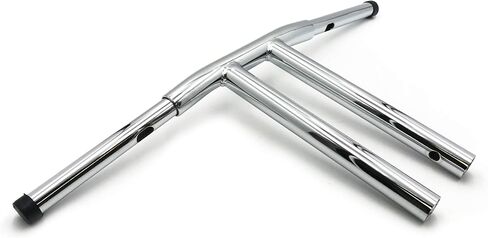 SMT- Black 12" Rise T-Bars Handlebar Drag Bar Compatible With H-D 96-17 Sportster Dyna Softail [B07LCZRV1G] in Saudi Arabia