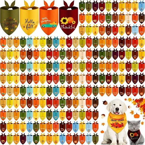 200 Pcs Summer Pet Bandana Bulk with Sayings Dog Bandanas Triangle Scarf Bibs Washable Puppy Kerchief Adjustable Grooming Supplies for Small Medium Large Dog Cat Costume Accessories in Kuwait