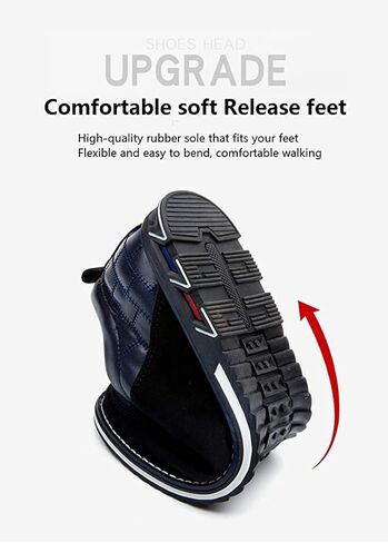 Shoes Men Leather Casual Loafers Dress Breathable Driving Moccasins Oxford Walking Shoe Arch Sneaker in Kuwait