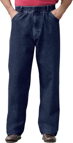 KingSize Men's Big & Tall Loose Fit Comfort Waist Jeans in Saudi Arabia