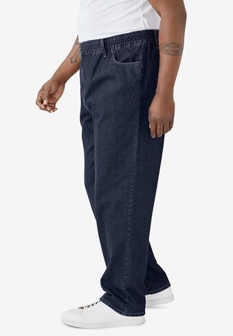 KingSize Men's Big & Tall Loose Fit Comfort Waist Jeans in Saudi Arabia