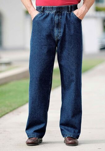 KingSize Men's Big & Tall Loose Fit Comfort Waist Jeans in Saudi Arabia