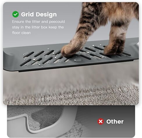 Extra Large Stainless Steel Cat Litter Box with High Sided, 28" L x 20" W x 14" H XXL Litter Box for Big Cats Multiple Cats, Enclosure Cat Litter Box with Anti-Urine Leakage, Easy Clean in Saudi Arabia