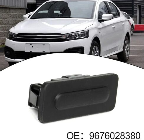 1pc Black Car Rear Tailgate Boot Release Handle Handle Switch for 3008 for P84 Car Interior OE: 9676028380 in Saudi Arabia