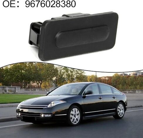1pc Black Car Rear Tailgate Boot Release Handle Handle Switch for 3008 for P84 Car Interior OE: 9676028380 in Saudi Arabia
