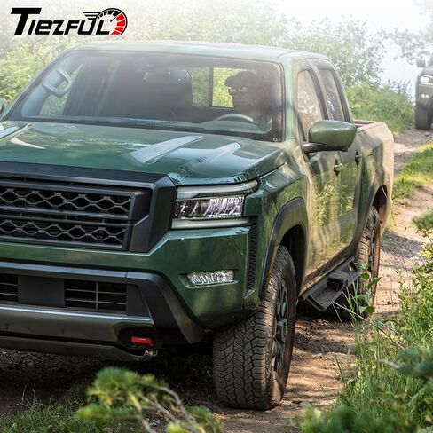 Running Boards Compatible with 2005-2025 Nissan Frontier Crew Cab, Two Stairs 5.1 Inch Width Pickup Trunk Side Steps fit for Frontier 4 Full Doors, Heavy Duty Carbon Steel Textured Step Bars in Saudi Arabia