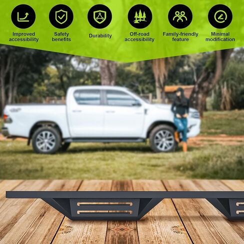 ONINE Drop Steps Custom Fit 2015-2025 Chevy Colorado/GMC Canyon Crew Cab Running Board Side Step Nerf Bar Rock Slider, Textured Black in Saudi Arabia